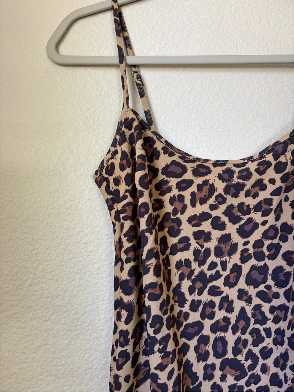 Abercrombie Cheetah Print Slip Midi Dress